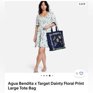 Agua Bendita x Target Dainty Floral Print Large Tote Bag